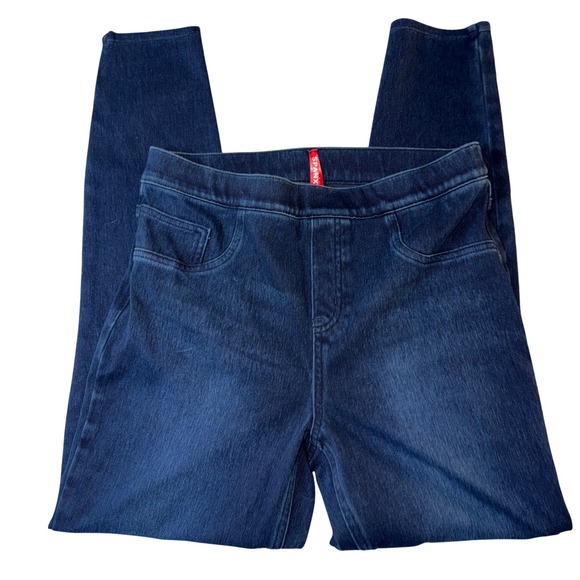 SPANX Denim - SPANX Women's Dark Wash Denim‎ Jeggings Jeans Size Large